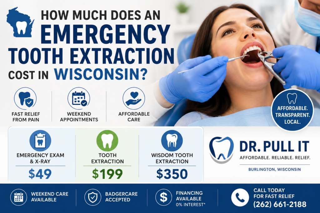 How Much Does an Emergency Tooth Extraction Cost in Wisconsin?
